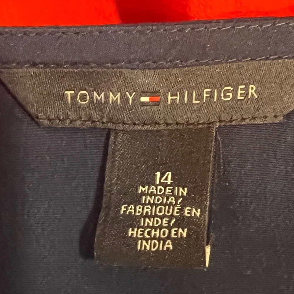 Tommy Hilfiger Red and Blue Dress Size 14